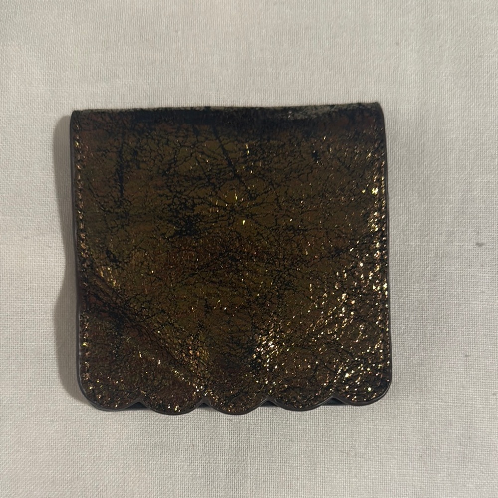 Anthropologie Elegant Golden Bronze Women's Wallet